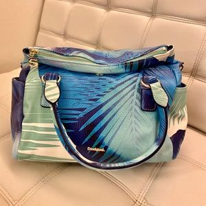Desigual Color Purse Blue Palms Loverty